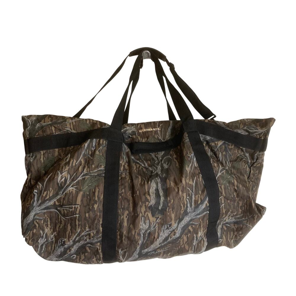 Gander Mountain Camo Hunting Duffle Bag XL Weather-Rite Camp Gear Outdoors 42x27